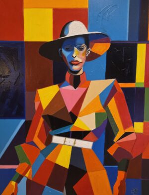Chiq - Acrylverf - 100 x 80 cm - Canvas op houten frame.